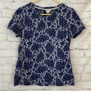 Anthropologie Forget me not Floral tee